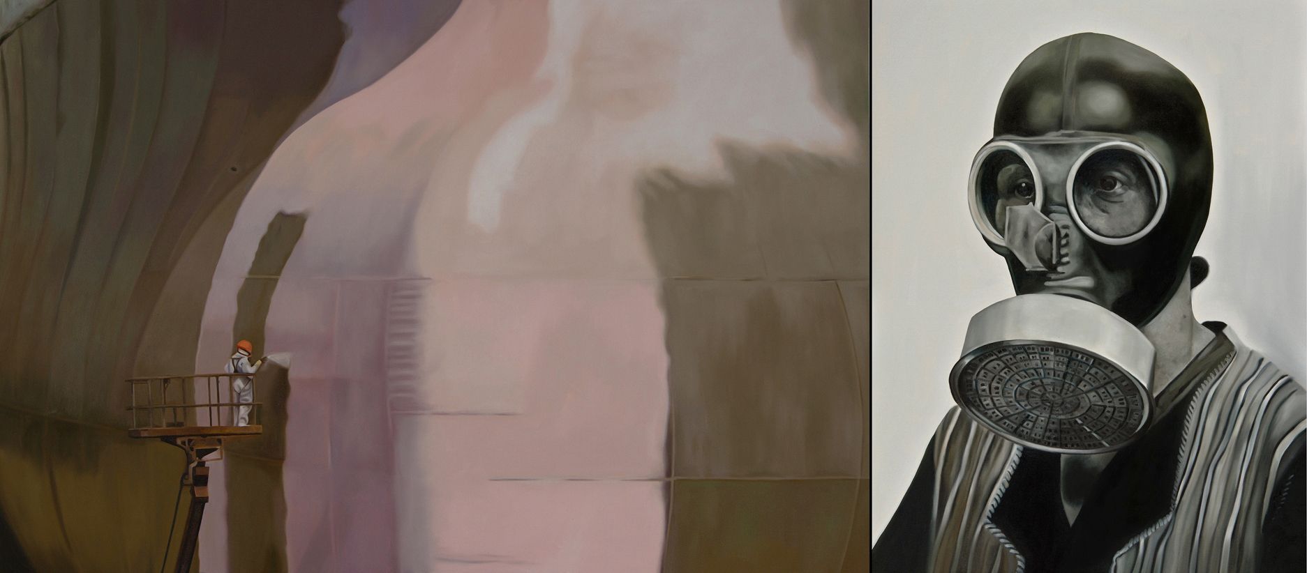 Painter-16 (ship series), oil on canvas, 