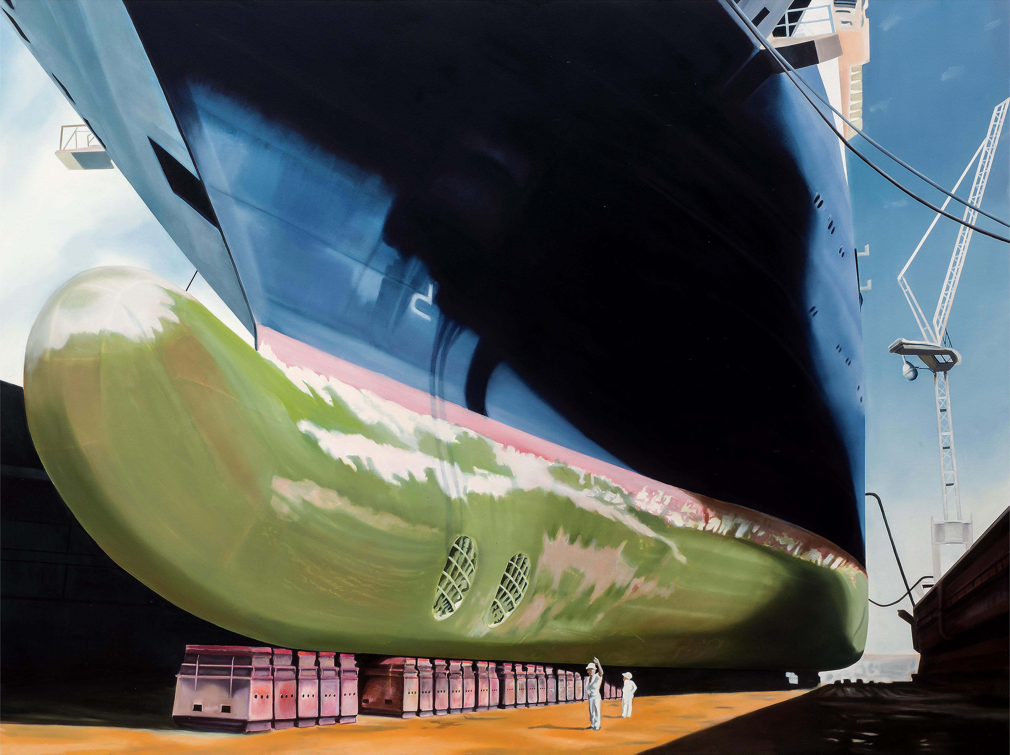 painter-24 (ship series), oil on Canvas, 